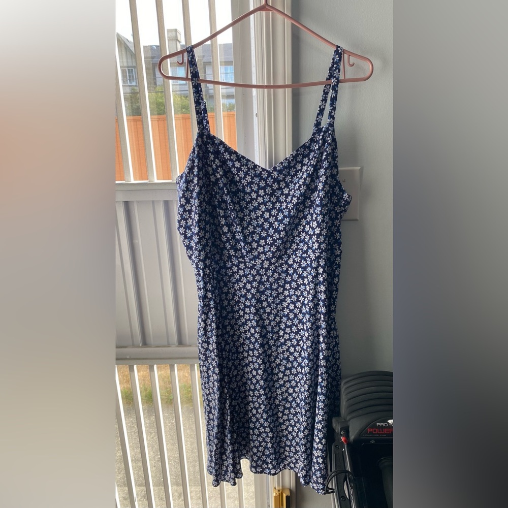 Old Navy Cami Dress | Blue Floral | size xl - Picture 2 of 4